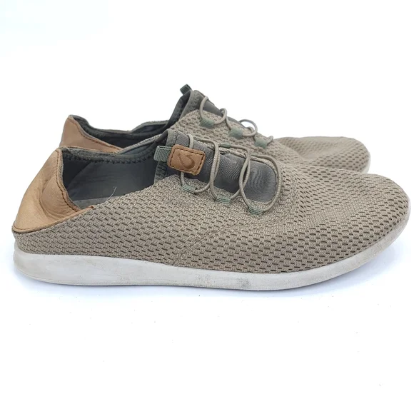 Olukai Alapi Li Tan Sneaker Mens Size 9.5 10395-1013 Olukai Alapa Li tan sneakers 8.5 10395-1013 The heel... | Depop main image 3